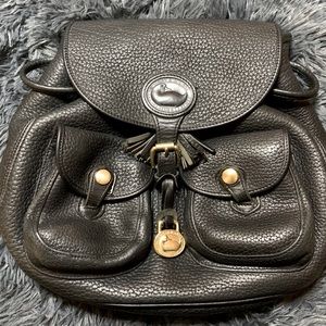 Dooney & Bourke Black Leather Backpack